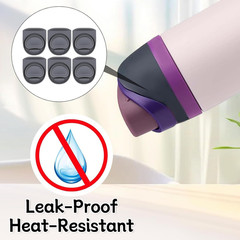 6 Pcs Replacement Rubber Seal Stopper Compatible with Owala Freesip,Water Bottle