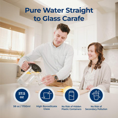 RO100ROPOT Countertop Reverse Osmosis Water Filter System, Portable RO Filtratio