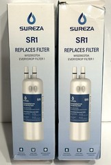 Sureza 2 Pack SR1 Replacement For W10295370A Filter Ice Water, NEW *Ships Free*
