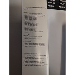 Eco Aqua Refrigerator Water Filter Model EFF-6002A Compatible/Major Brands NEW