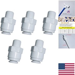 Non-Toxic 1/4″ Male x 3/8″ OD Quick Connect Fittings – Perfect for Purifiers