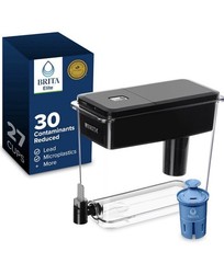 (NEW) Brita XL 27-Cup UltraMax Filtered Water Dispenser Black with Elite Filter