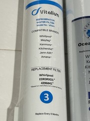 3 Pack Refrigerator Water Replacement Filter EDR3RXD1 4396841 4396710