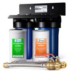 2-Stage Whole House Water Filtration System, 50000 Gal. Capacity with 3/4 In. Pu
