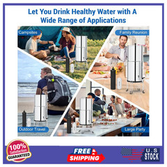 Gravity Water Filter Combo Replacement for Berkey System, BB9-2 & PF-2