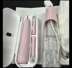 2-1 Oral Clean Kit- Water Dental flosser & Electric Toothbrush Combo- Pink