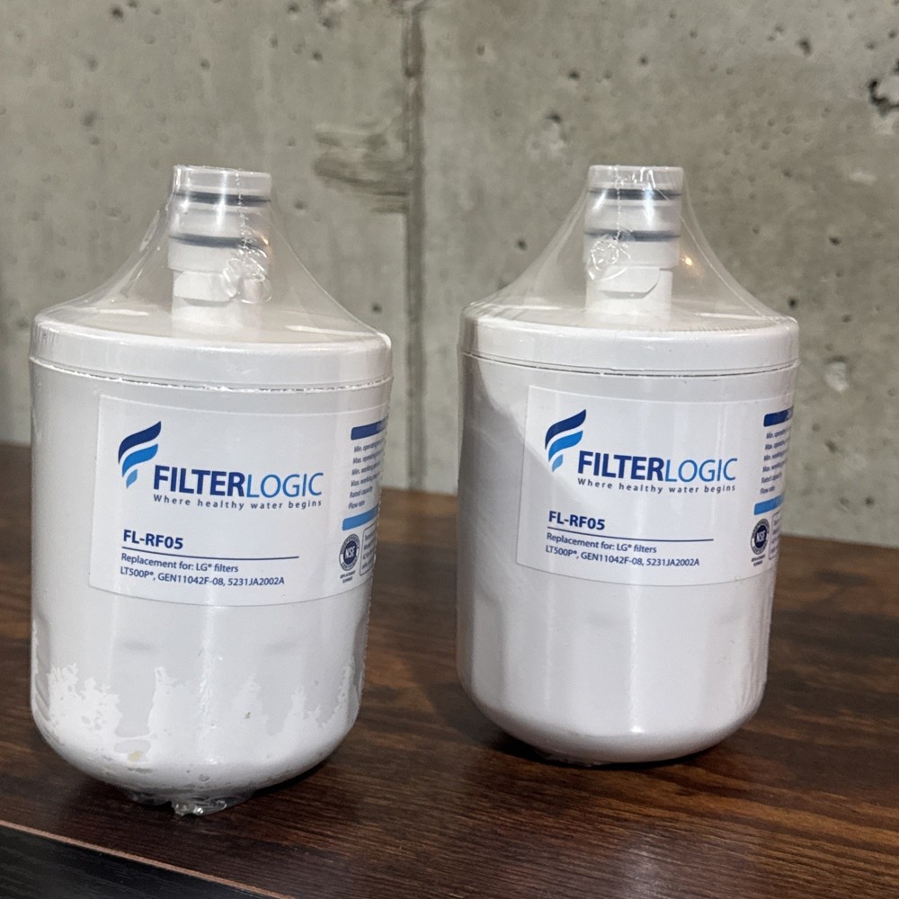2 FilterLogic FL-RF05 Replacement Refrigerator Water Filter Replaces LG LT500P