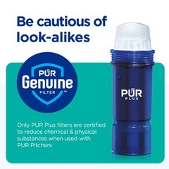PUR Plus 7-Cup Water Pitcher, 1 Lead-Reducing Filter, Cleaner, Great-tasting