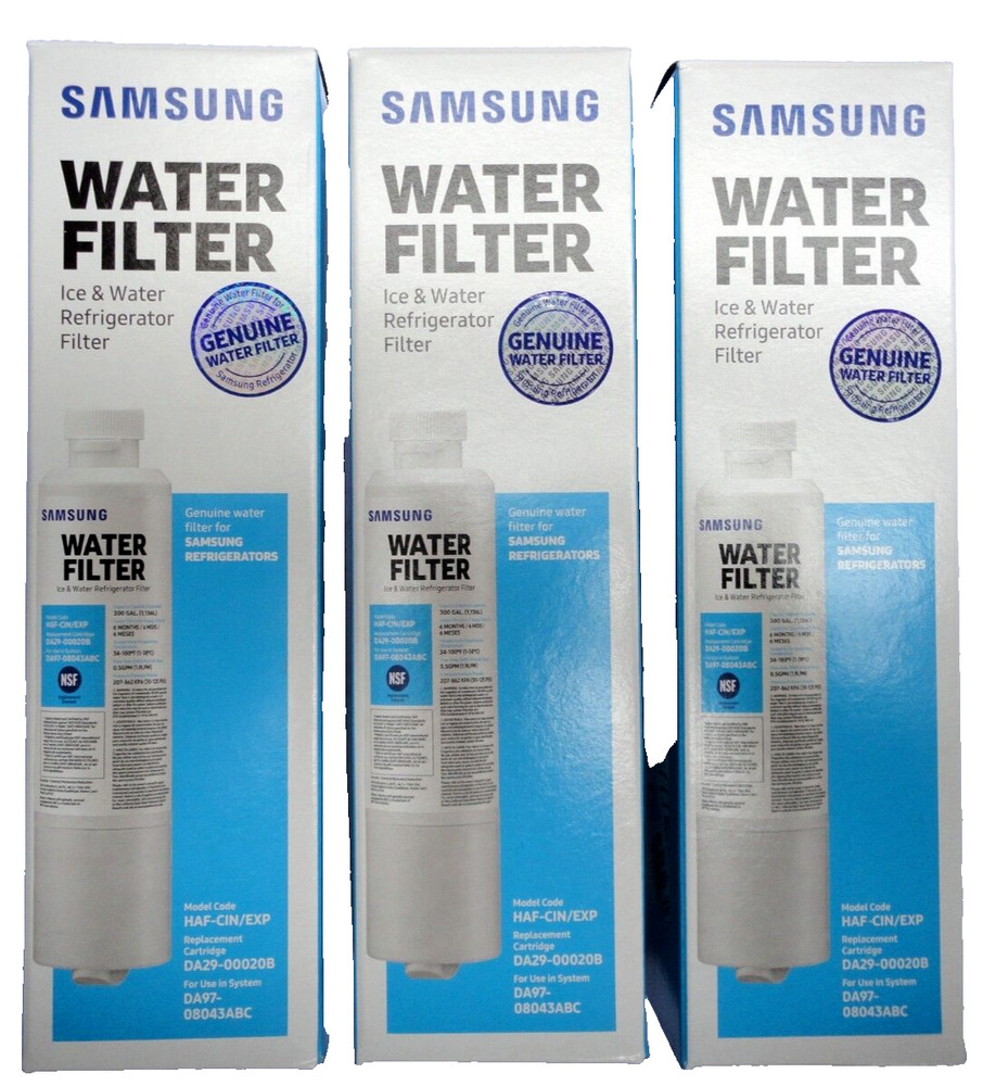 3x original Samsung HAF-CIN/EXP HAFCINEXP DA29-00020B water filter genuine parts