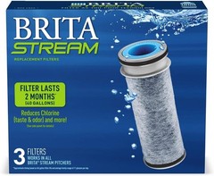Stream Pitcher Water Filter Pitchers & Dispensers BPA-Free Replaces 1,800