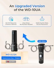 UL12A Under Sink Water Filter, Upgraded for 10UA, No Drill Required for Renters