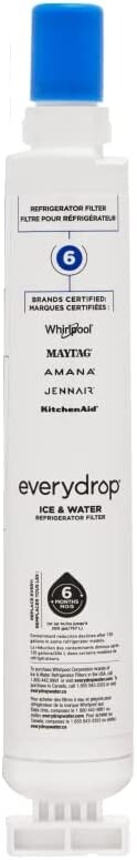 EveryDrop Refrigerator Ice and Water Filter 6 Reduces Contaminants Certified