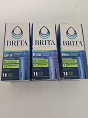 3-Pack Brita Elite Carbon Core Replacement Filter New