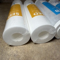 2 Express SED Sediment & 2 ACB Water Filters 5 Micron High Capacity 10 inch Lot