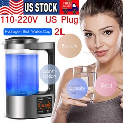 Hydrogen Water Generator Portable Water Ionizer Hydrogen-rich Water Bottle 2L