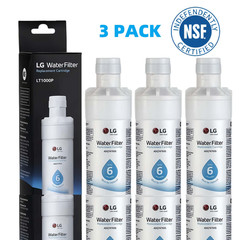 3 Pack LG LT1000P Refresh Refrigerator Ice Water Filter ADQ747935 GF-D706BSL USA