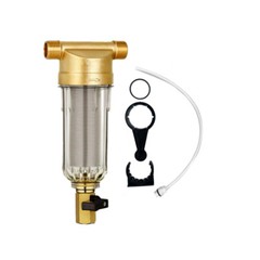 Municipal Tap Water Filter Reusable Whole House Spin Down Sediment Pre-Filter