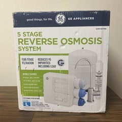 NEW GE GXRV40TBN 5 Stage Reverse Osmosis Water Filtration System Open Box