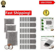 50 Pcs Coconut Shell Activated Charcoal Filters for Pure Water Distillation