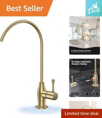 Antique Design Gold Kitchen Faucet: Leak-Resistant Lead-Free Water Filter