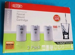 Dupont Faucet WFFMC103 Mount Water Filter Cartridges (3-pack) 100 Gallon NEW