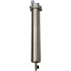 17″L Water Filter Stainless Steel Housing 40um Screen Flow 8 Ton/h 1/2″ Oulet
