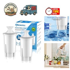 High Flow 2-Pack Water Pitcher Filters – Certified to Reduce Chlorine & Odor