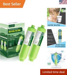 Inline Water Filter for RV & Marine – 2 Pack, Safe Drinking Water