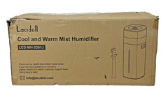 Lacidoll 5.3Gal Cool & Warm Mist Humidifier 2000 sq ft Whole House w/ Tube Black