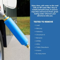 Nispira Inline Water Cartridge Filter for Camco RV/ Marine 40043 3 Pk