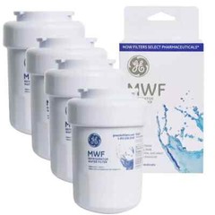 4 PACK NEW GE MWF Genuine 46-9991 MWFP Smartwater Fridge Water Filter,Brand,US