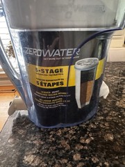 ZeroWater ZD-012RP 12c Water Filtration Dispenser Pitcher + TDS Meter +2 Filters