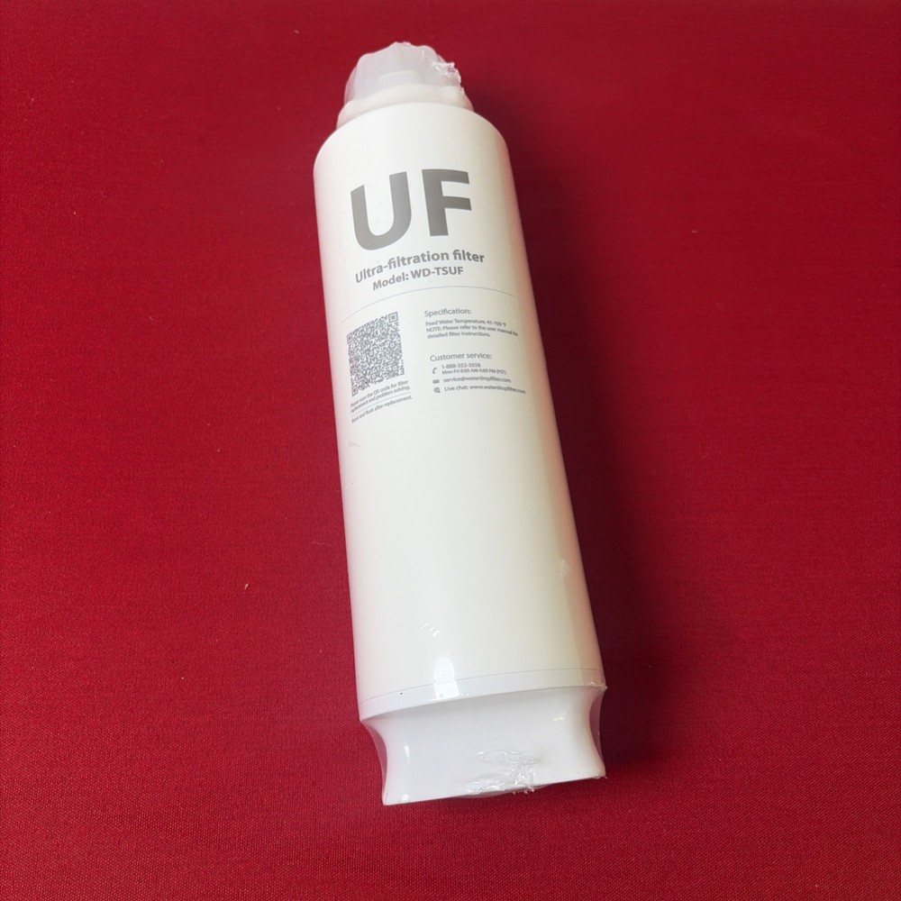 Waterdrop TSUF Ultra-Filtration Under Sink Water Filter, 0.01 Micron, 1 Pack