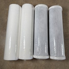 2 Express SED Sediment & 2 ACB Water Filters 5 Micron High Capacity 10 inch Lot