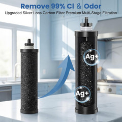 6-Stage Stainless Steel Gravity Water Filter System – 2.25 Gallon Capacity