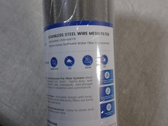 Stainless Steel 20″ Reusable Wire Mesh Whole House Filter – 25 micron 4.5″ OD