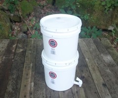 2.5 Gallon Countertop Gravity-Fed Water Filter System w/ Activated Charcoal
