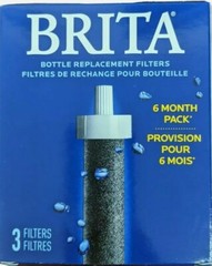 Brita Water Bottle Replacement Filters 3-Filters 6 Month Pack