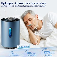 Portable Hydrogen Inhalation Machine Molecular Water Generator 225ML/MIN USStock