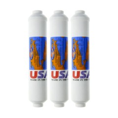 3X SCL10 Omnipure Triple Action in-line filter GAC with Scale inhibitor 1/4″
