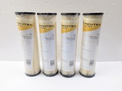 4x PENTEK Water Filter 10×2.5 S1 Sediment 20 Micron New Pentair Cellulose Filter