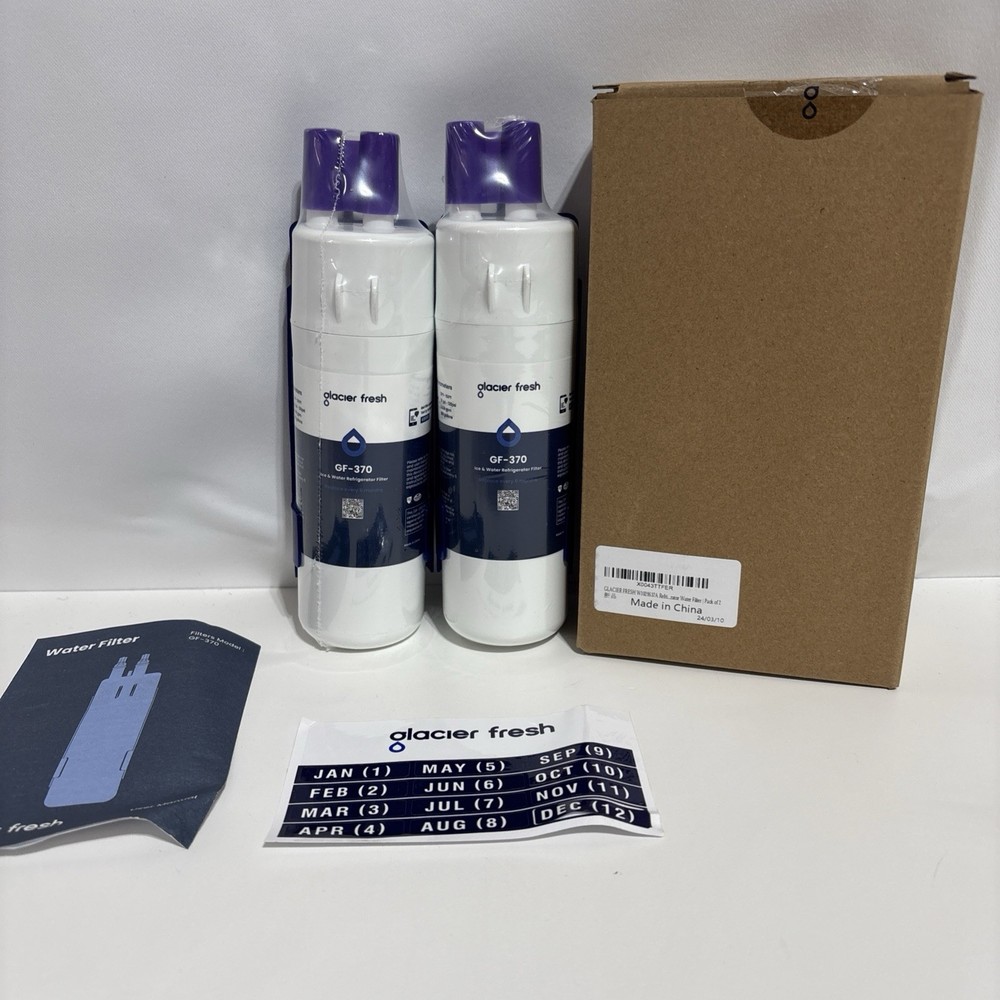 Glacier Fresh GF-370 ICE & WATER REFRIGERATOR FILTER 2 PACK