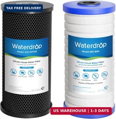 Waterdrop Whole House Water Filter, Carbon Filter Reduce Chlorine,Taste, and Odo