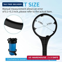 Heavy Duty Water Filter Wrench, 6.38″ Inner Diameter, fits for Big Blue Style Fi