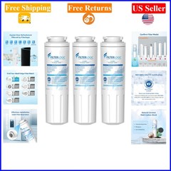 Pack of 3 Whirlpool & Maytag Replacement Water Filters for Refrigerator