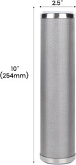 Stainless Steel Cleanable Wire Mesh Filter Cartridge 10”Length,2.5″Od(50 Micron)