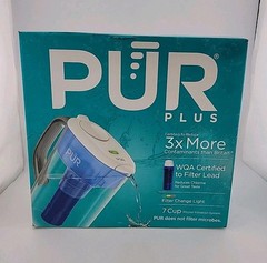 PUR Plus 7 Cup Pitcher Water Filtration System – Color Classic Blue