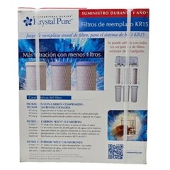 Krystal Pure KR15 Replacement Water Filters Reverse Osmosis