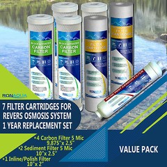 7 PACK RO Filters Premier 1-Year 5-Stage Reverse Osmosis Replacement Filter Kit