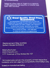 Refrigerator Water Filter Replaces GE Model RPWF 2-Pk by Great Value 6 Mo Each